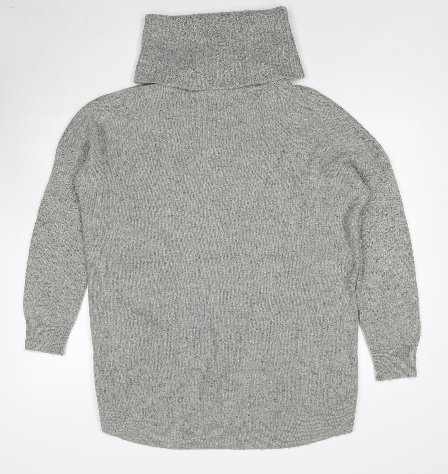 Wallis Womens Grey Roll Neck Acrylic Pullover Jumper Size M