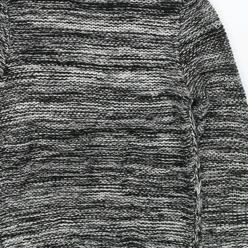 Influence Womens Black Round Neck Acrylic Pullover Jumper Size 10