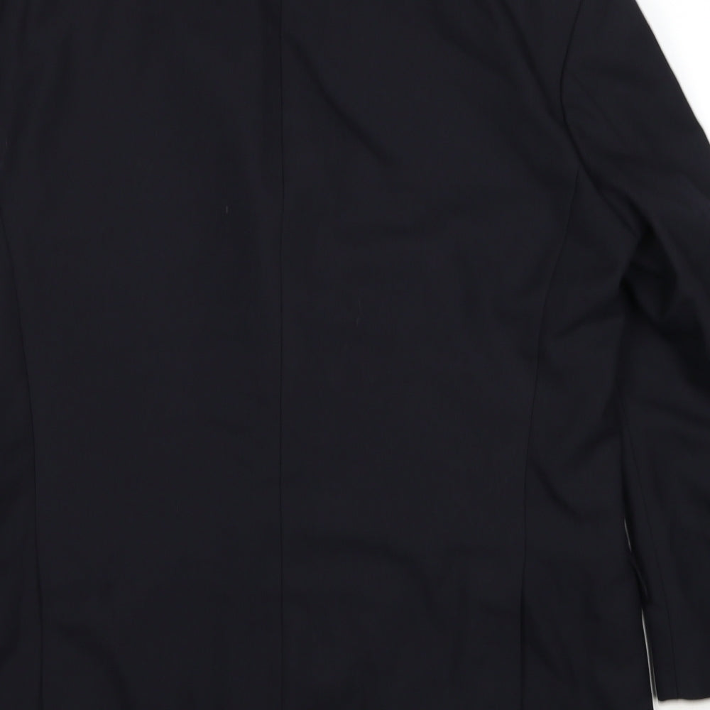 Marks and Spencer Mens Black Polyester Jacket Suit Jacket Size M Regular