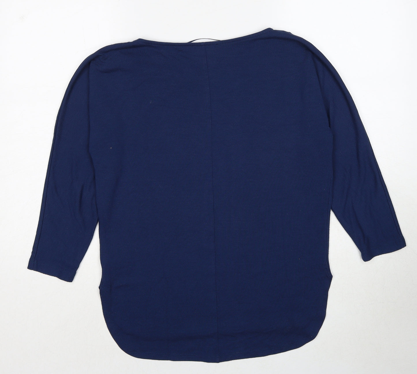 Betty Barclay Womens Blue Round Neck Polyester Pullover Jumper Size 8
