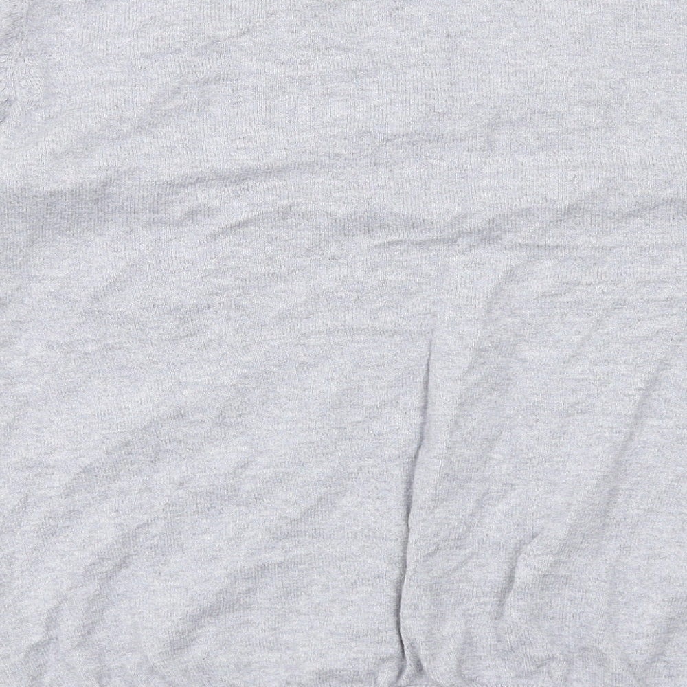 Crew Clothing Womens Grey V-Neck Cotton Pullover Jumper Size 12