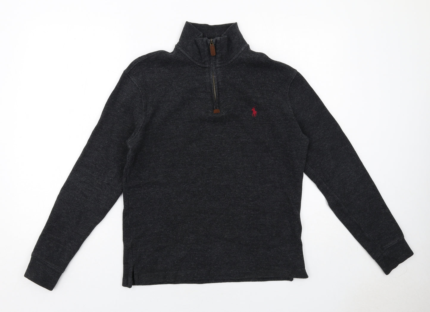 Polo Ralph Lauren Mens Grey Cotton Pullover Sweatshirt Size XS
