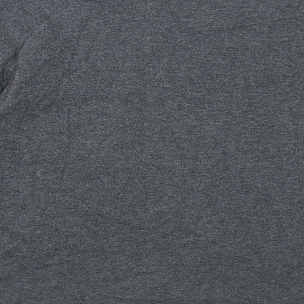 Stone Bay Mens Grey Cotton T-Shirt Size M V-Neck