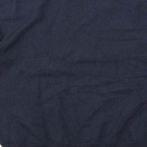 Hawkshead Mens Blue V-Neck Wool Pullover Jumper Size S Long Sleeve