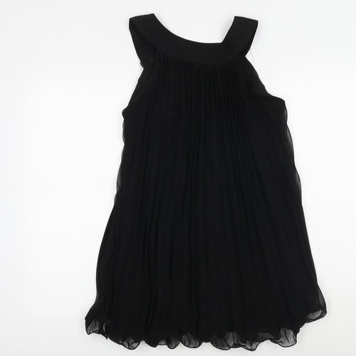 AX Paris Womens Black Polyester A-Line Size 10 Boat Neck Pullover