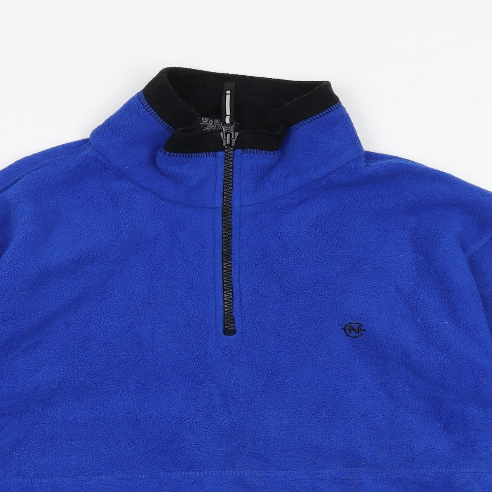 Nautica Mens Black Polyester Pullover Sweatshirt Size M