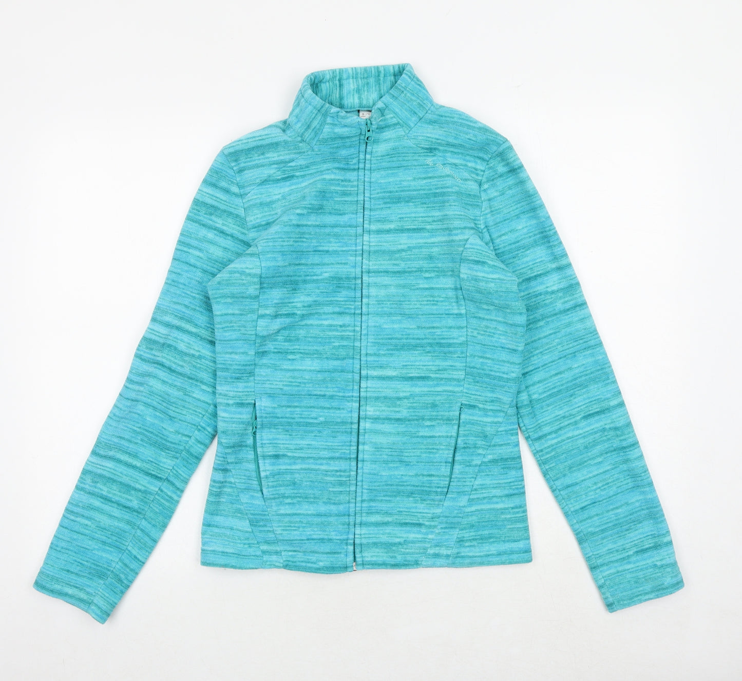 DECATHLON Womens Blue Geometric Jacket Size XS Zip