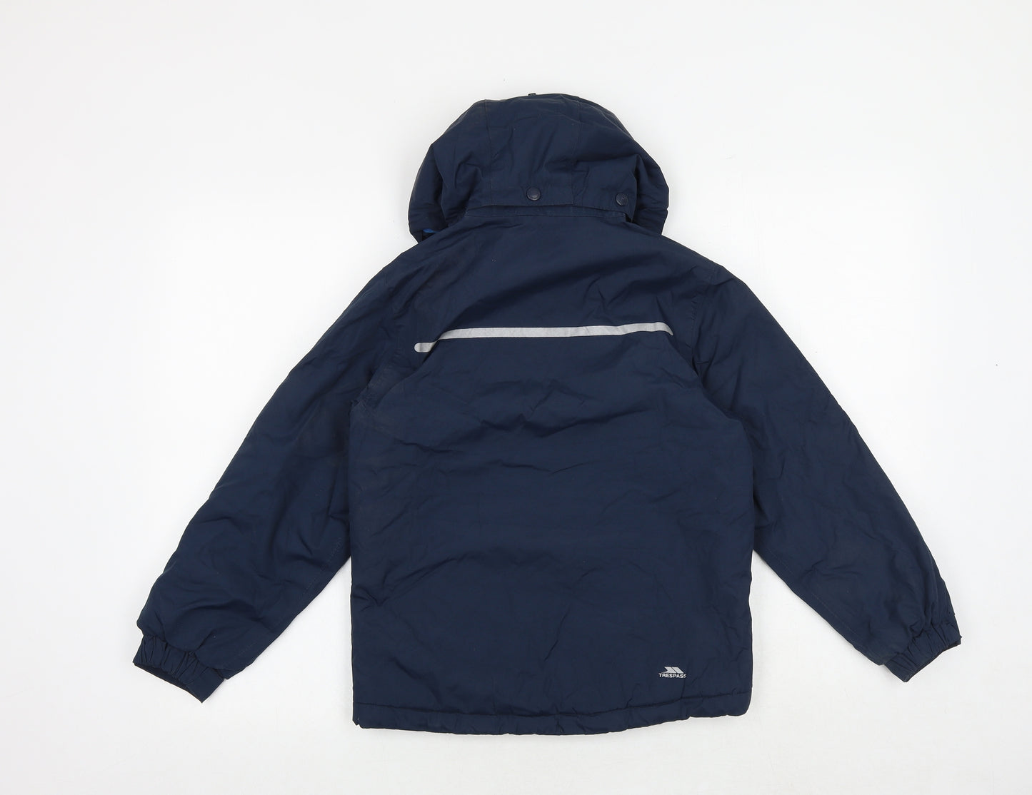 Trespass Boys Blue Windbreaker Jacket Size 7-8 Years Zip