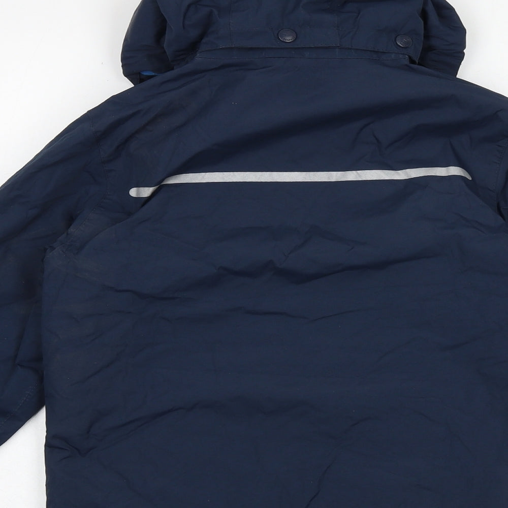 Trespass Boys Blue Windbreaker Jacket Size 7-8 Years Zip