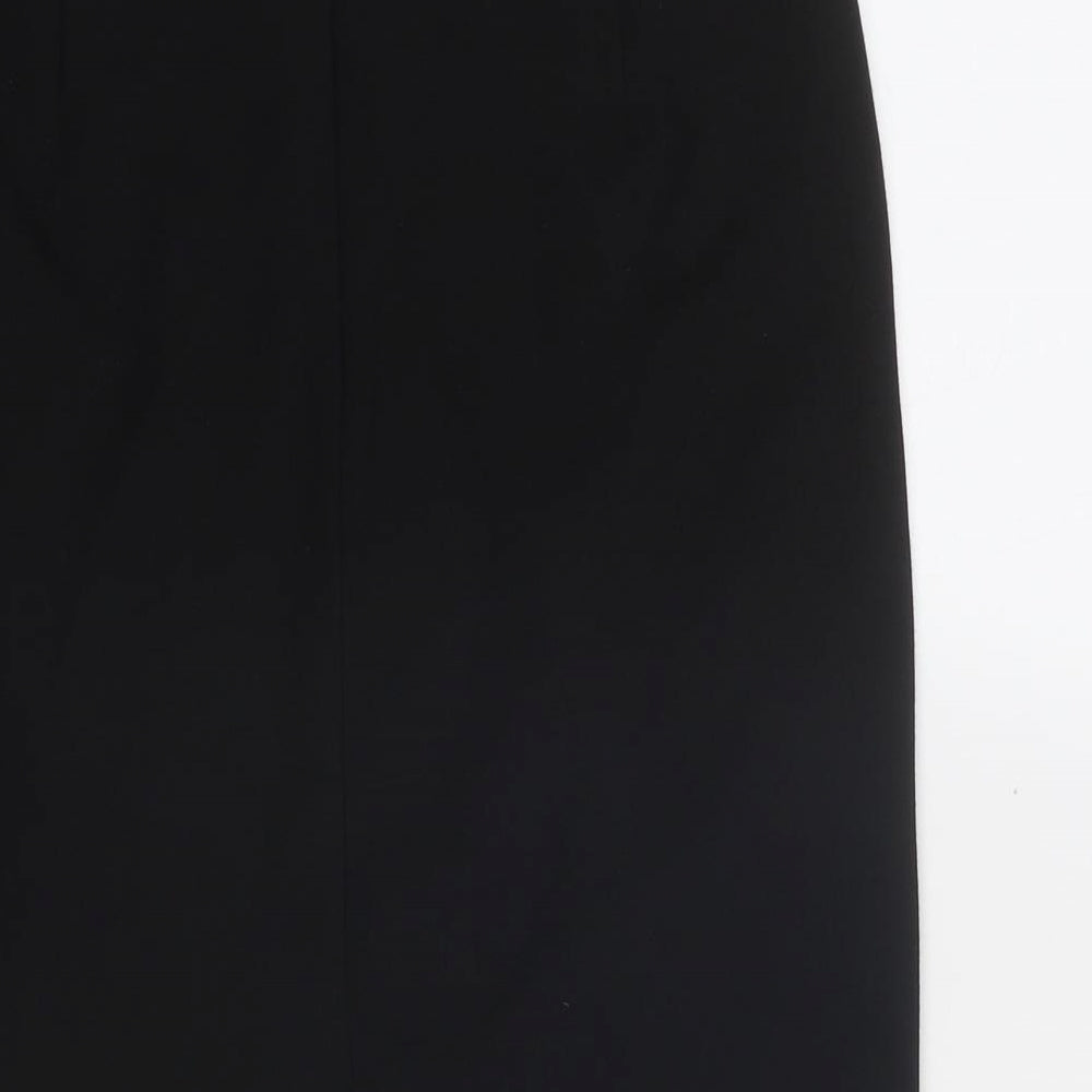 Et Vous Womens Black Polyester Straight & Pencil Skirt Size 12 Zip