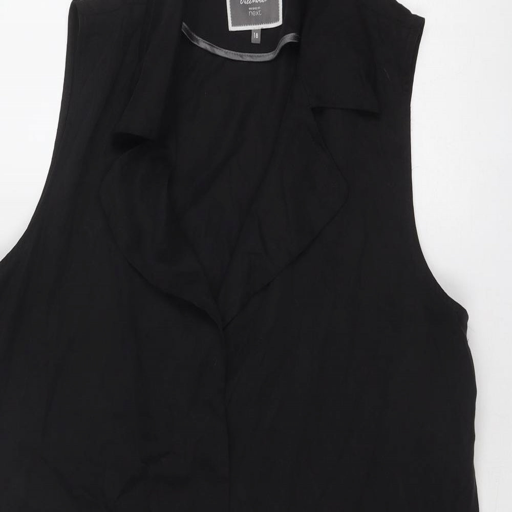 NEXT Womens Black Gilet Jacket Size 18
