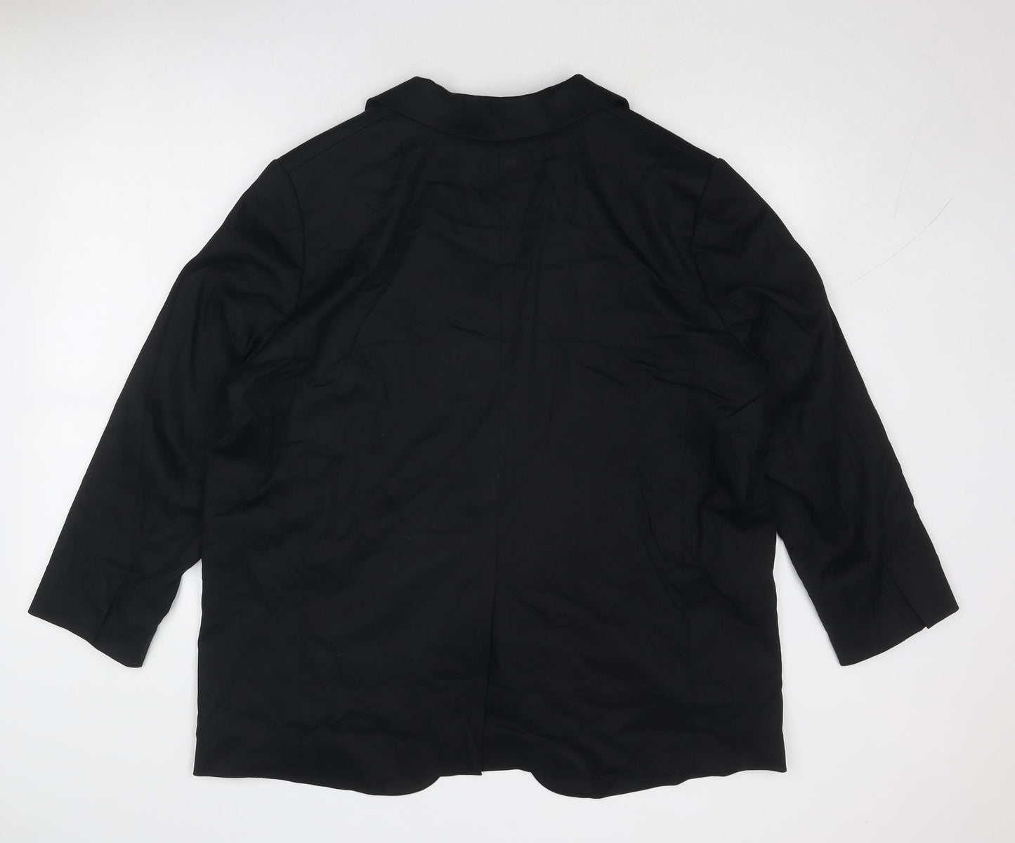 Marks and Spencer Womens Black Lyocell Jacket Blazer Size 18