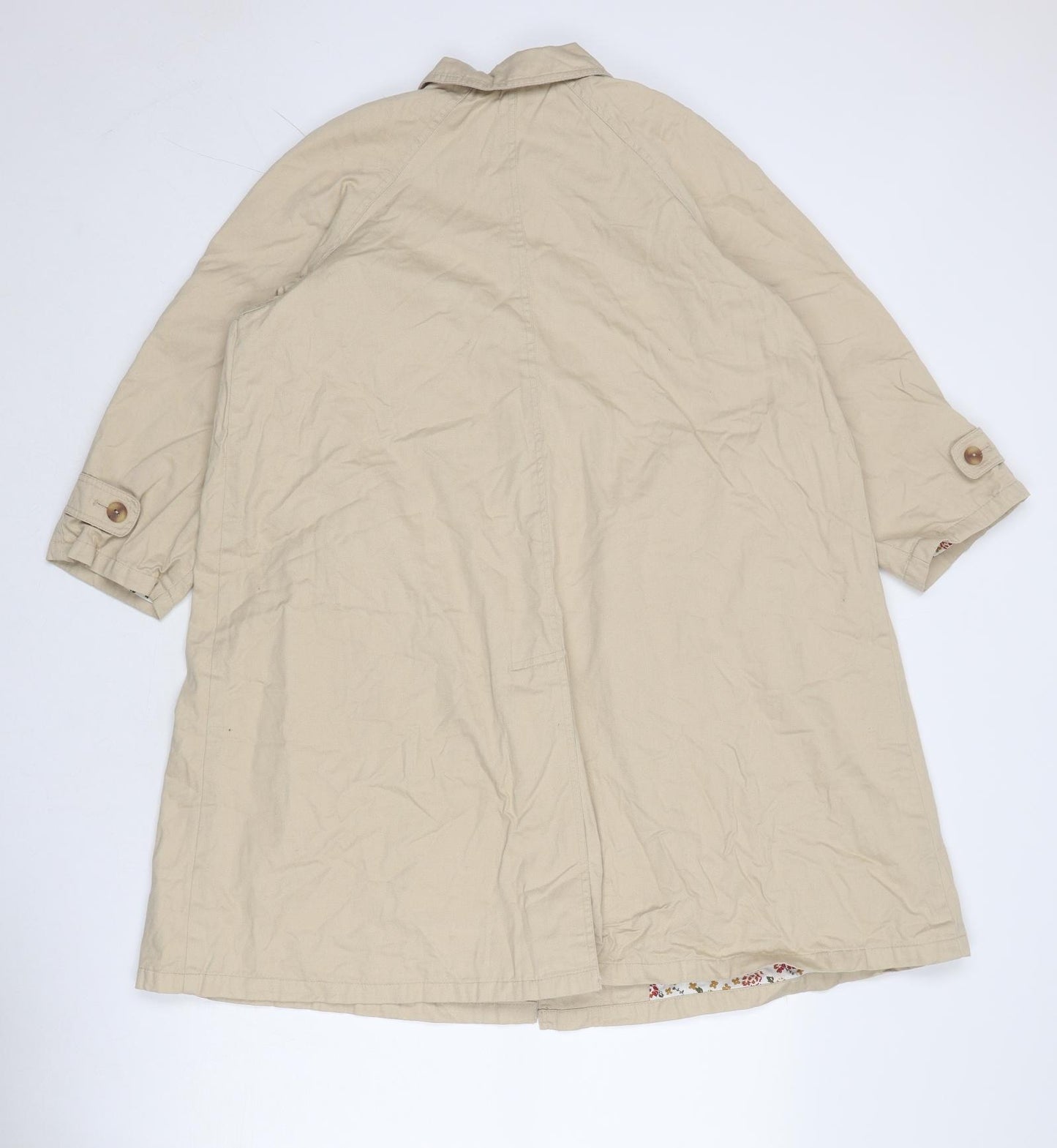 St Michael Girls Beige Overcoat Coat Size 9-10 Years Buckle
