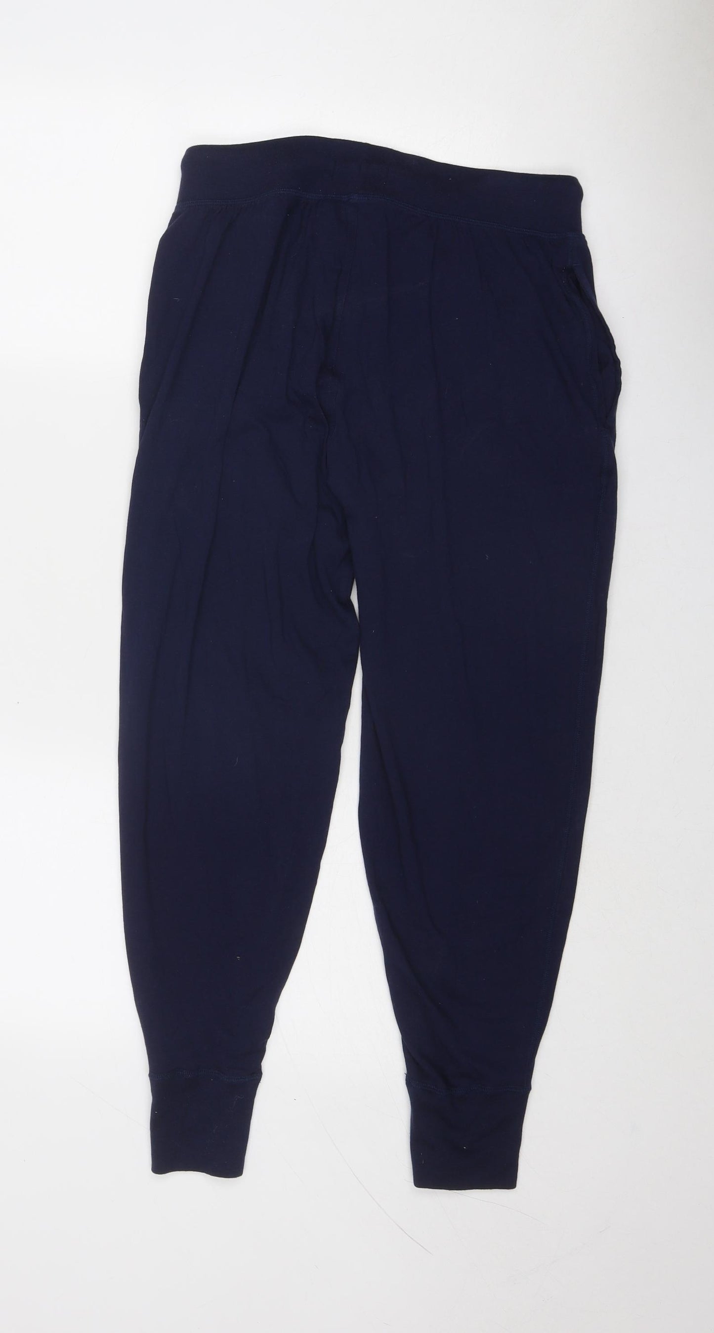 Polo Ralph Lauren Mens Blue Cotton Jogger Trousers Size S Regular Drawstring
