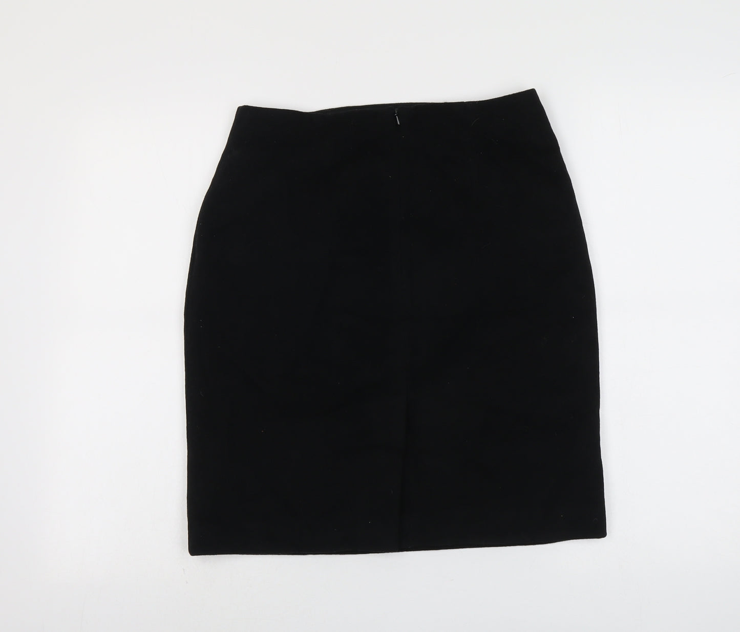 Hobbs Womens Black Wool Straight & Pencil Skirt Size 12 Zip