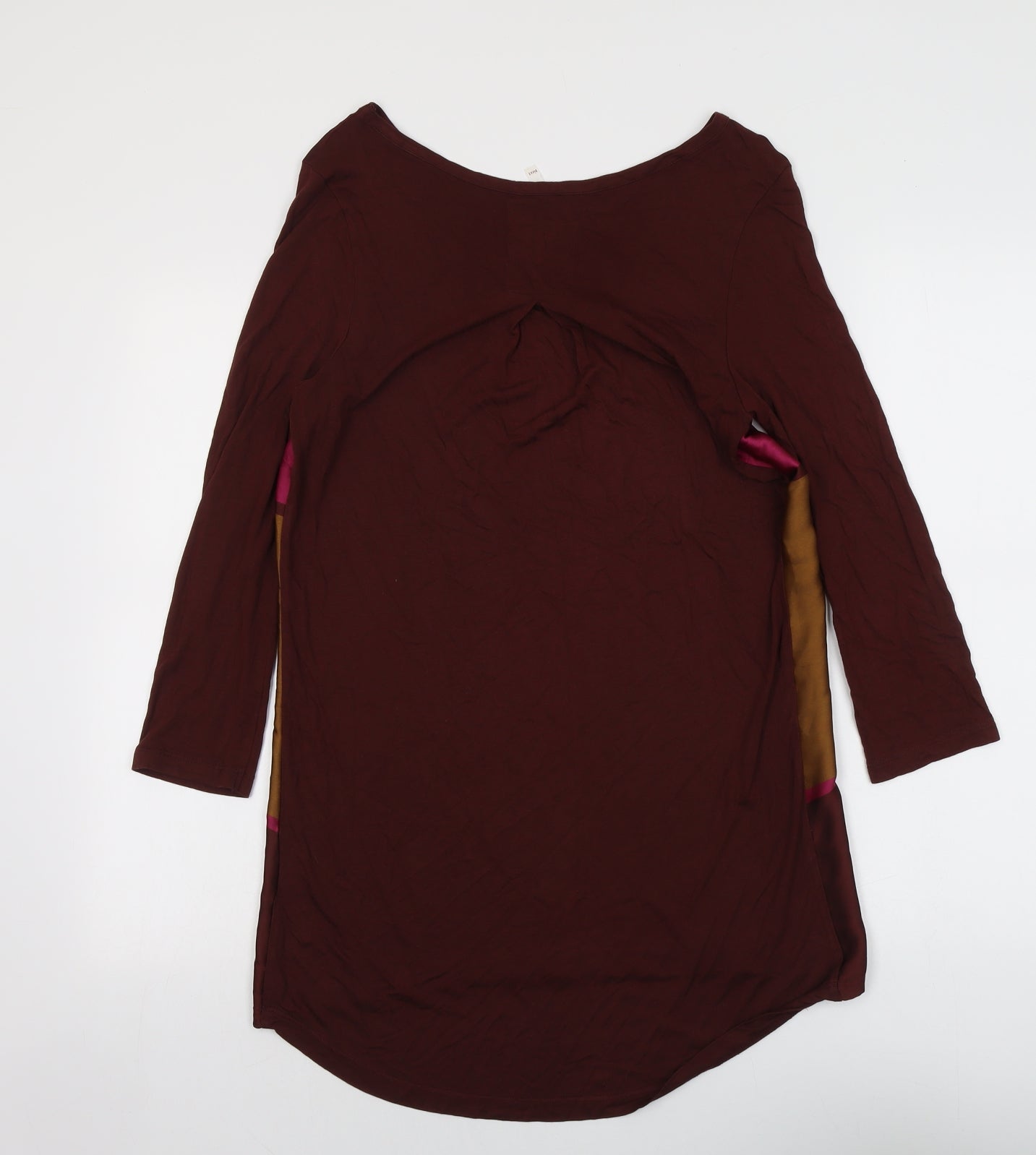 NEXT Womens Multicoloured Striped Polyester Basic Blouse Size 12 Round Neck