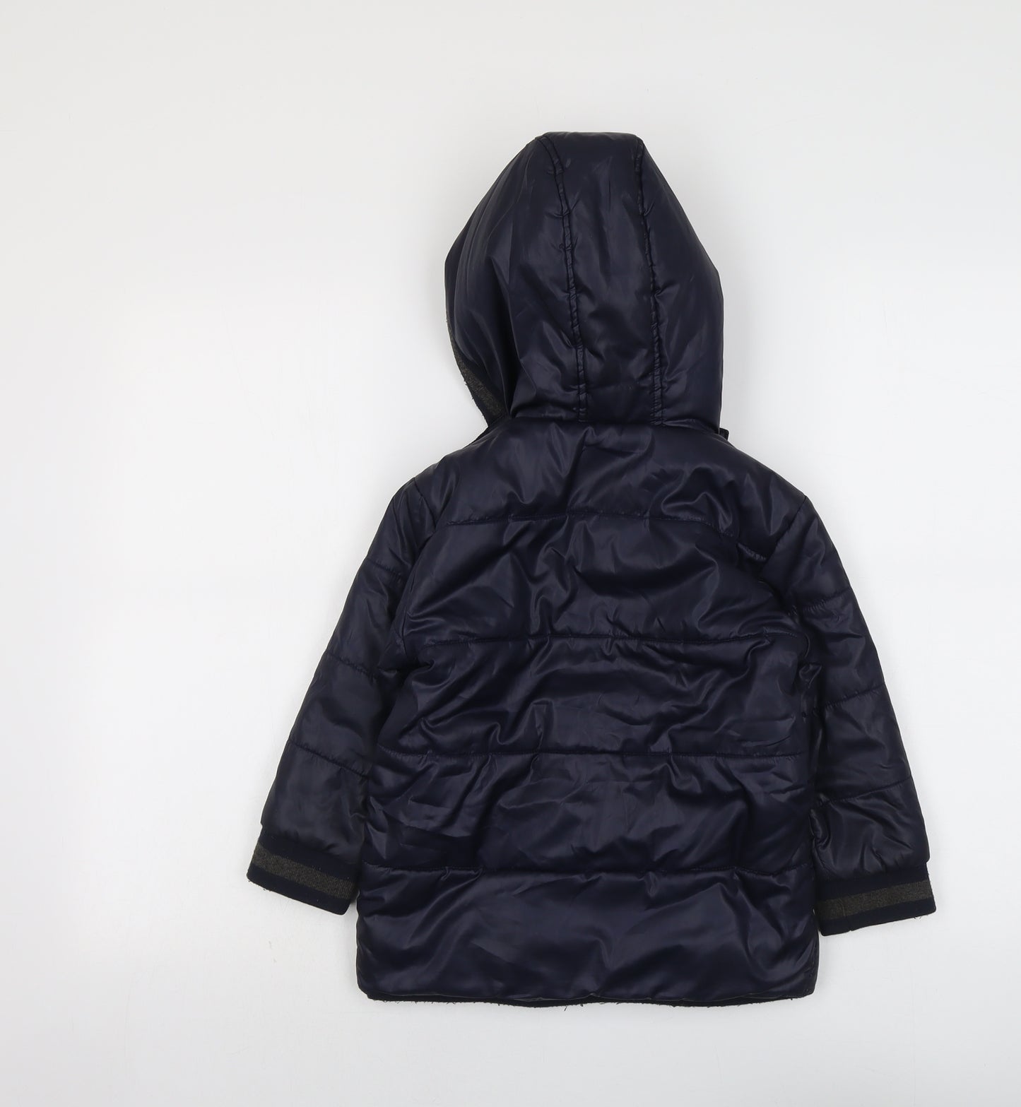 Monsoon Boys Blue Jacket Size 3-4 Years Zip