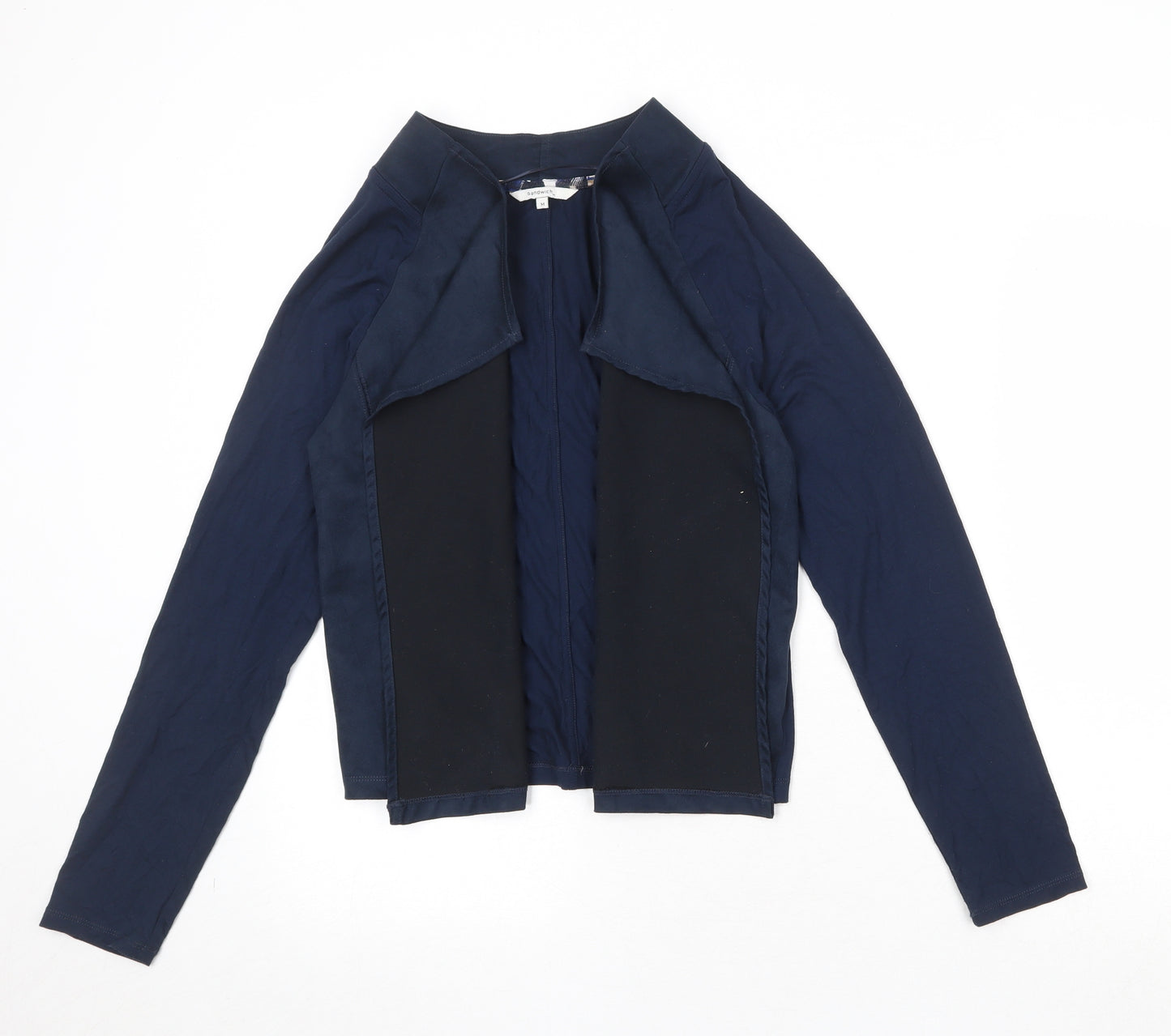 Sandwich Womens Blue V-Neck Polyester Cardigan Jumper Size M