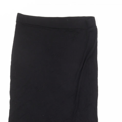 River Island Womens Black Polyester A-Line Skirt Size 10