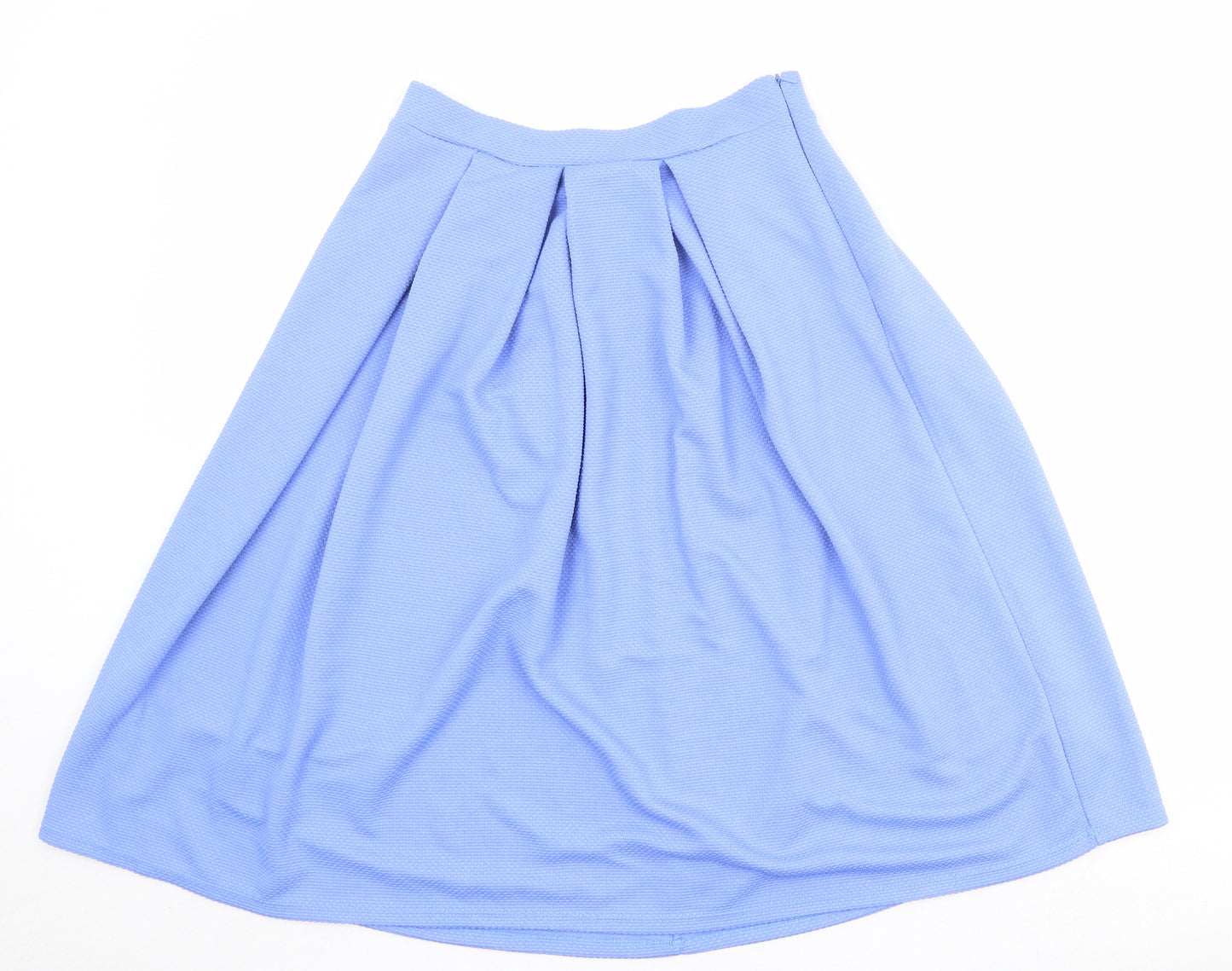 Miss Selfridge Womens Blue Polyester Tulip Skirt Size 10 Zip