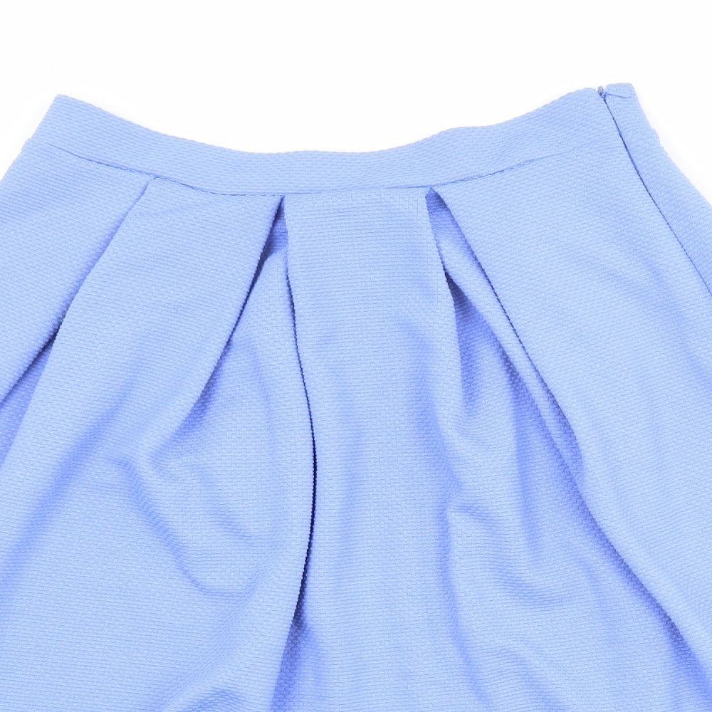 Miss Selfridge Womens Blue Polyester Tulip Skirt Size 10 Zip