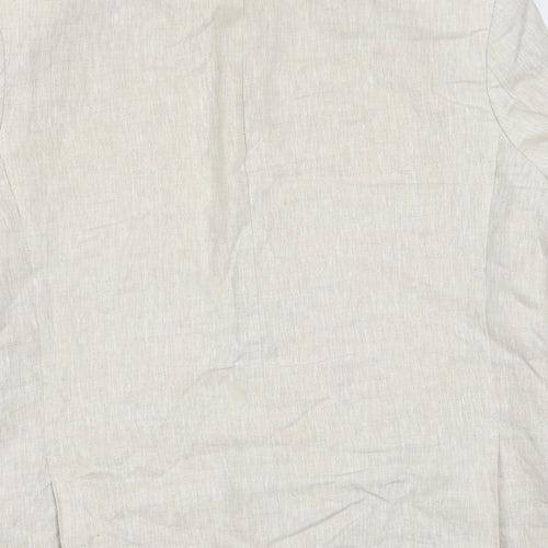 Livergy Mens Beige Linen Jacket Suit Jacket Size 44 Regular