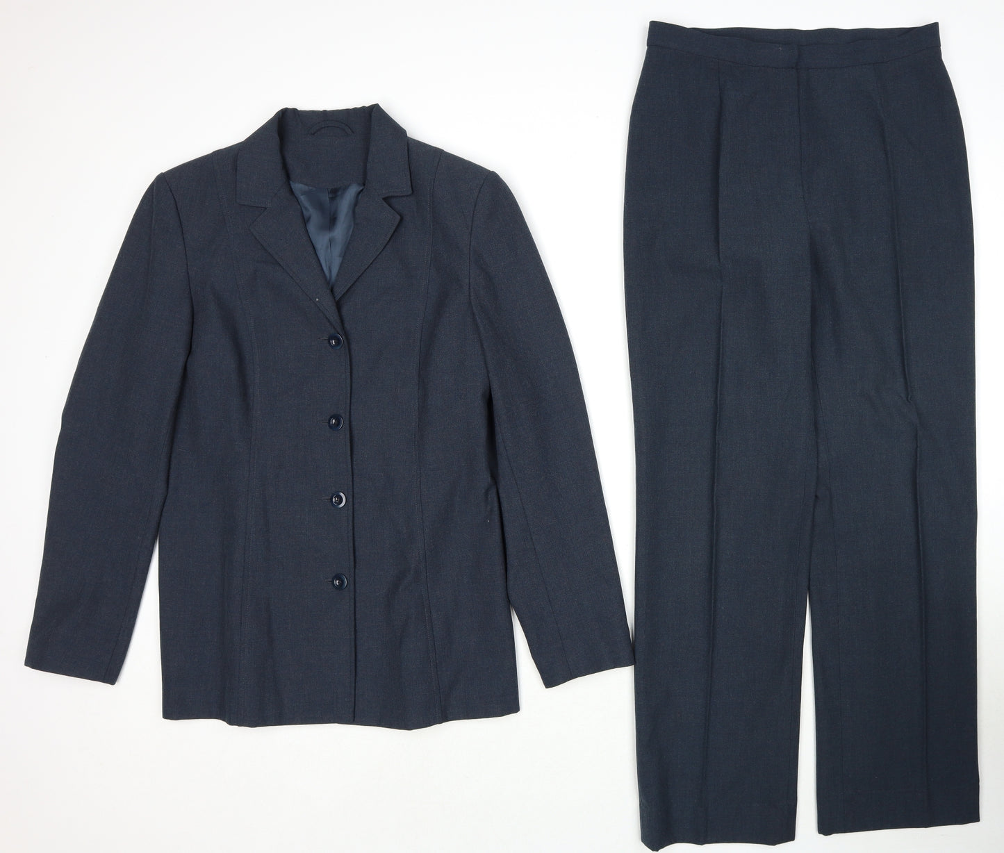 Principles Womens Grey Viscose Trouser Suit Suit Size 12