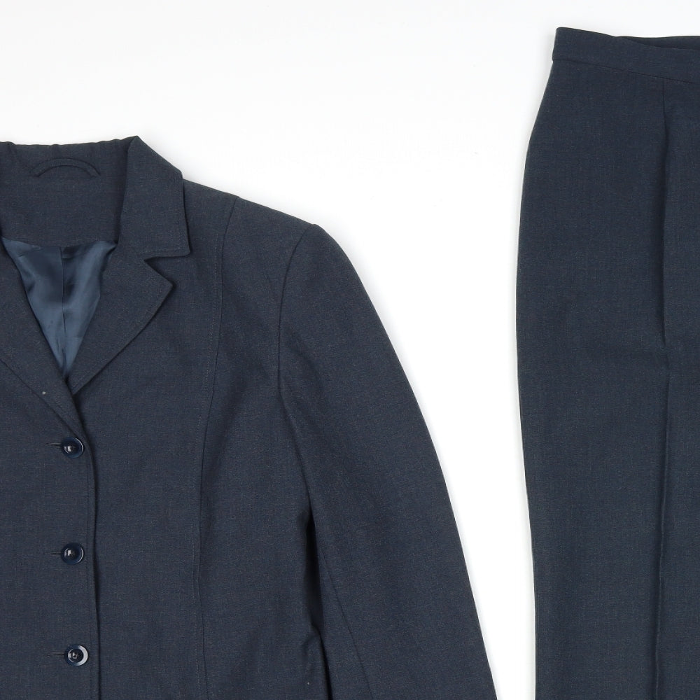 Principles Womens Grey Viscose Trouser Suit Suit Size 12