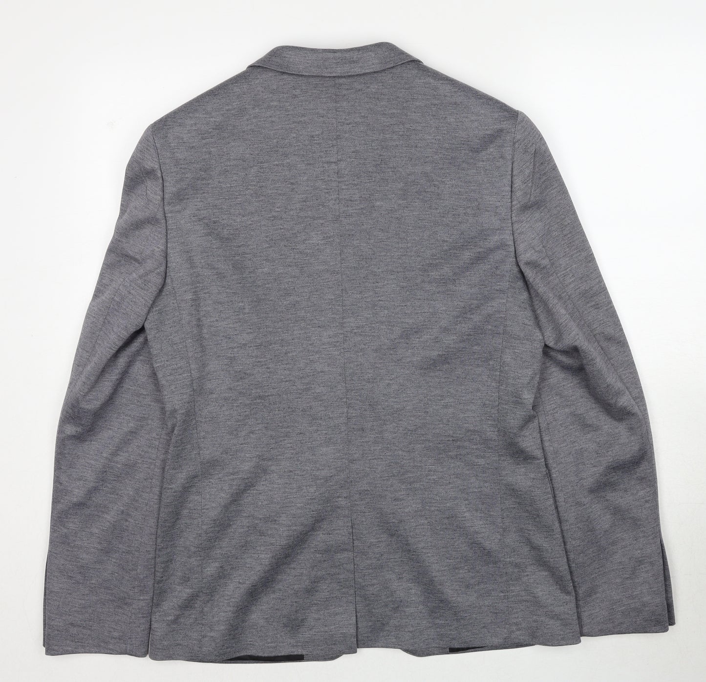 Burton Mens Grey Polyester Jacket Blazer Size 38 Regular