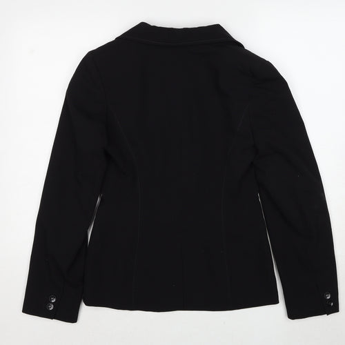 Dorothy Perkins Womens Black Polyester Jacket Blazer Size 8