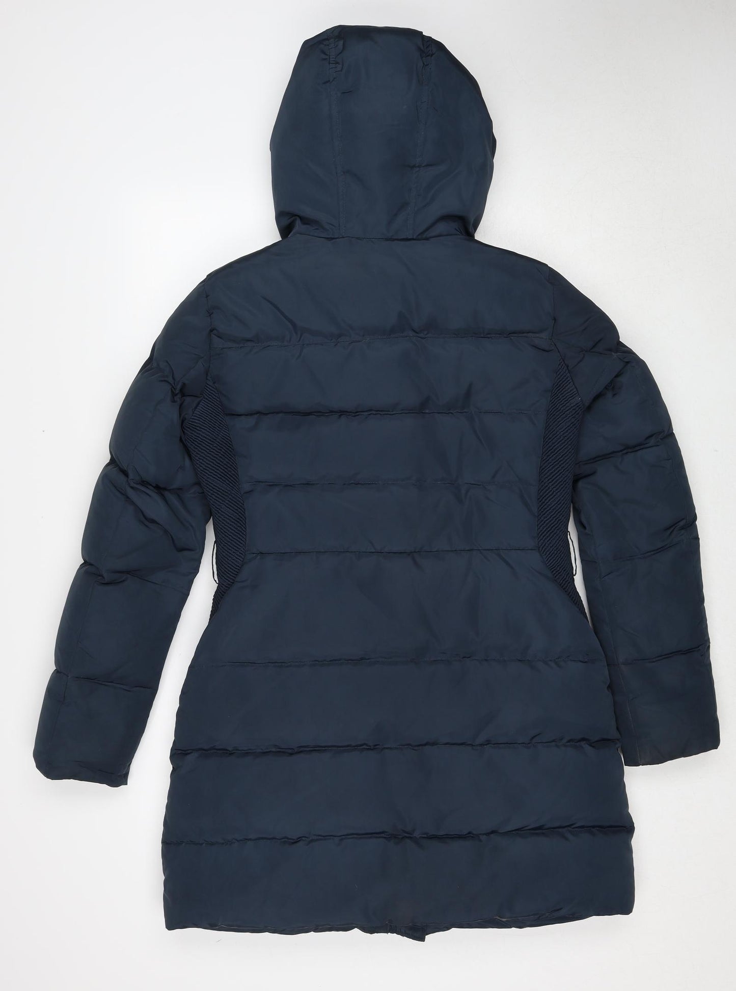 Pepe Jeans London Womens Blue Quilted Coat Size M Zip