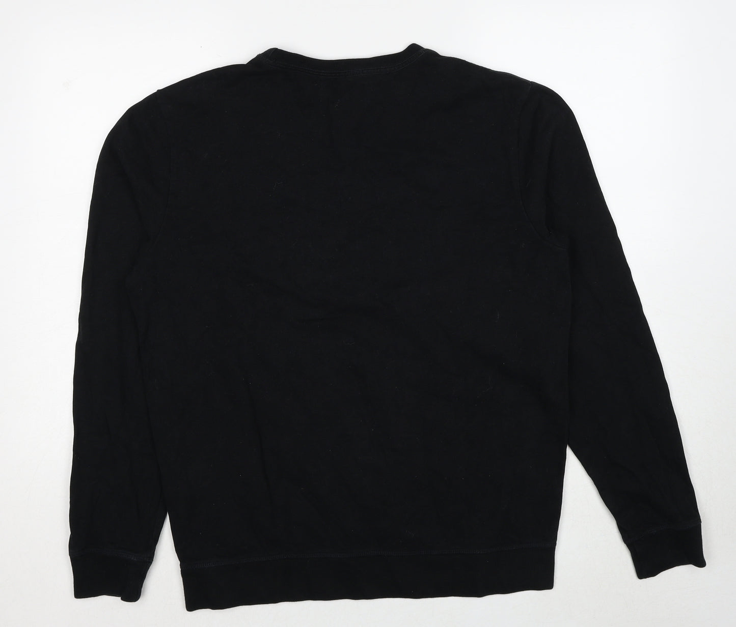 AllSaints Mens Black Cotton Pullover Sweatshirt Size M