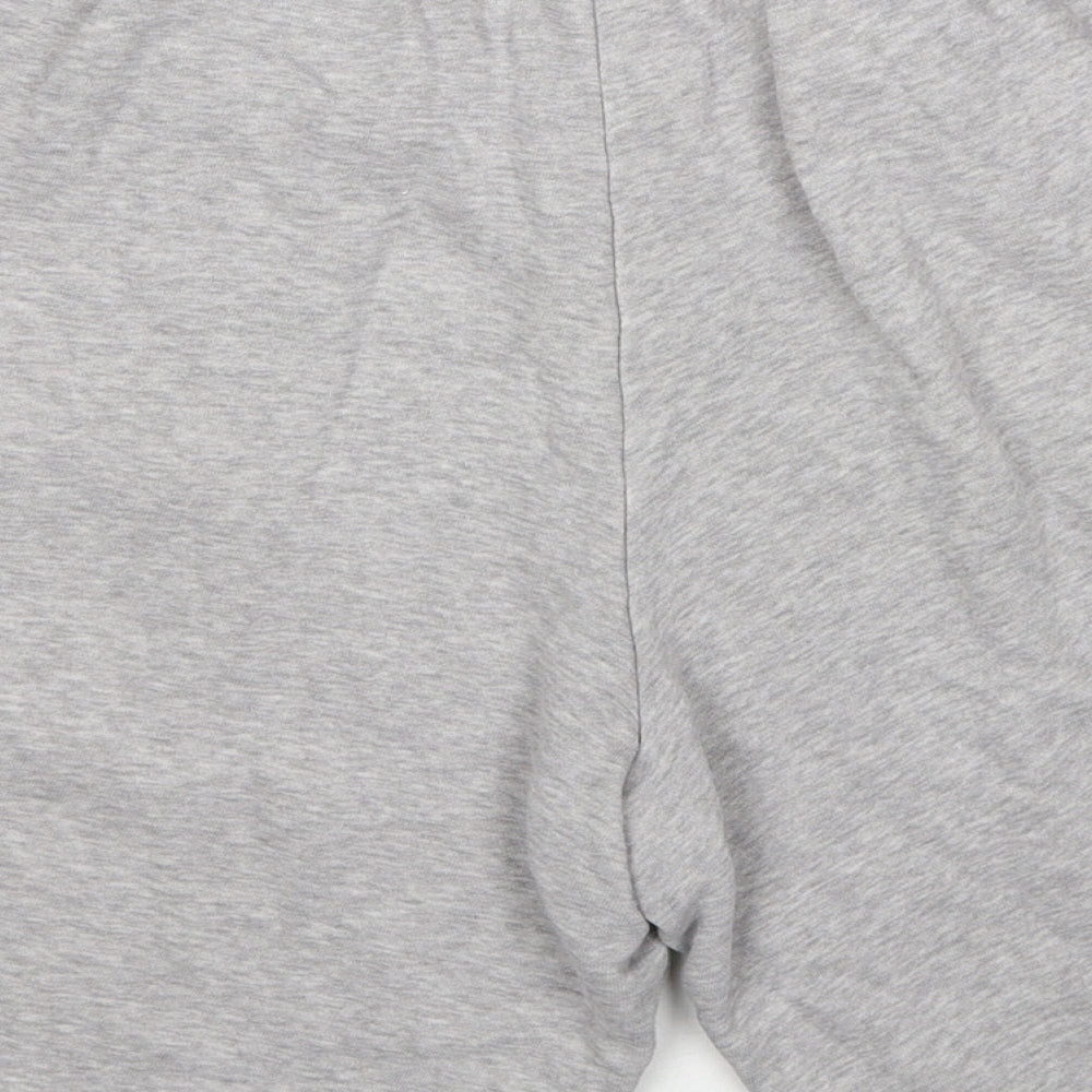 adidas by Stella McCartney Mens Grey Cotton Sweat Shorts Size M Regular