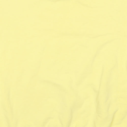 Mynelly Womens Yellow Cotton Pullover Sweatshirt Size S Pullover - This is My Day Off Sweatshirt Size S-M