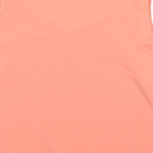 Marks and Spencer Womens Pink Polyester Basic Tank Size 22 Scoop Neck