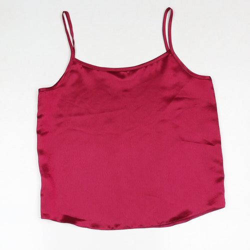 Choices Womens Purple Polyester Camisole Tank Size 12 Round Neck