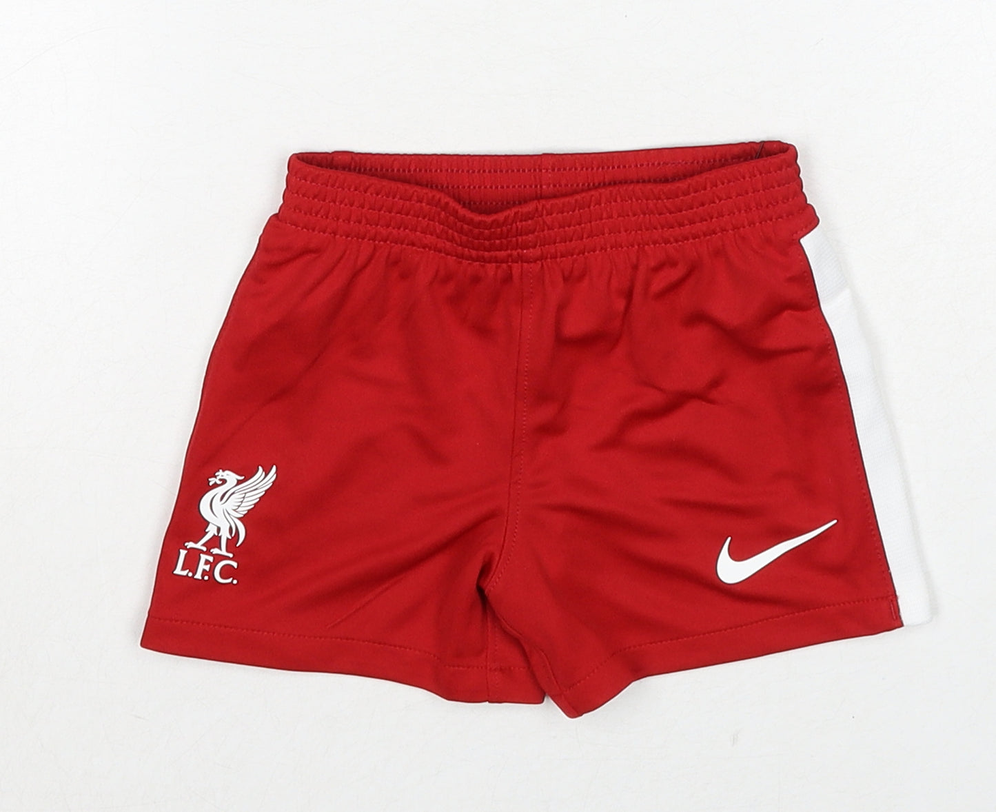 Nike Boys Red Polyester Cropped Trousers Size 9-12 Months Pullover - Liverpool F.C