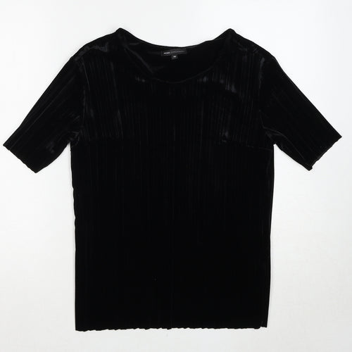 Moss Copenhagen Womens Black Round Neck Polyester Pullover Jumper Size XS