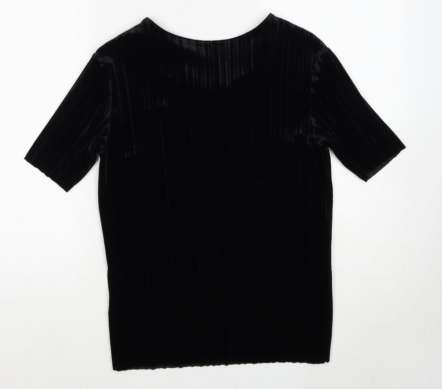 Moss Copenhagen Womens Black Round Neck Polyester Pullover Jumper Size XS