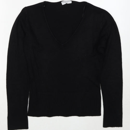 Internacionale Womens Black Round Neck Acrylic Pullover Jumper Size 10
