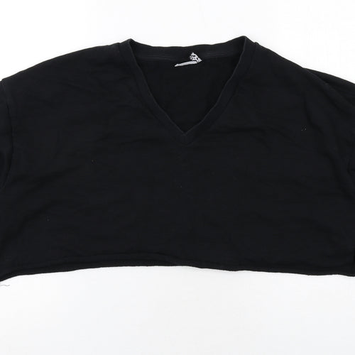ASOS Womens Black Polyester Pullover Sweatshirt Size 6 Pullover