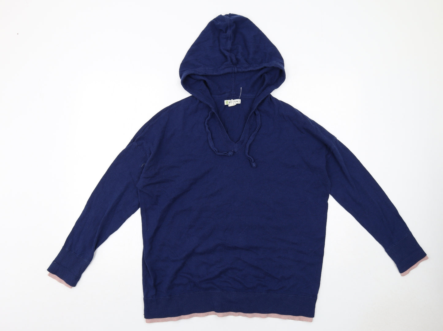DAKINI Womens Blue Cotton Pullover Hoodie Size 20 Pullover