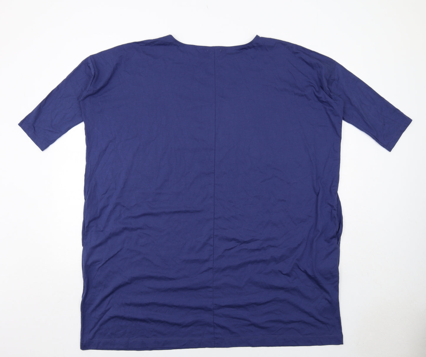 Gap Womens Blue Cotton A-Line Size M Round Neck Pullover