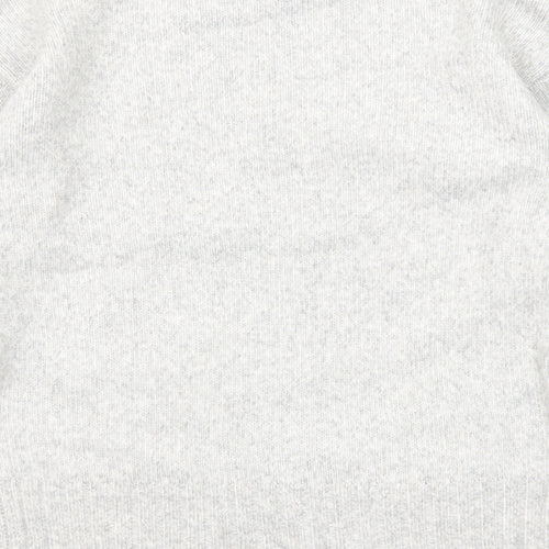 Marks and Spencer Womens Grey Crew Neck Polyester Pullover Jumper Size XS - Textured