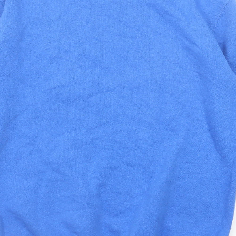 Cotton Traders Mens Blue Cotton Pullover Sweatshirt Size S