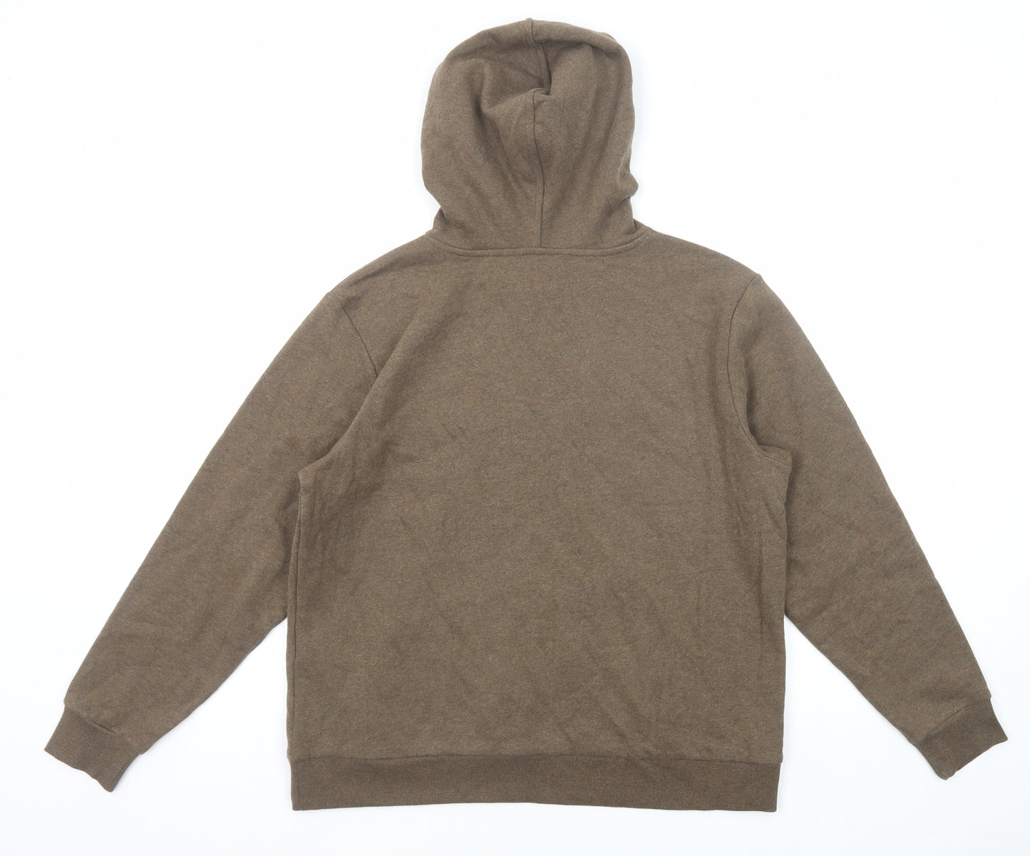 Marks and Spencer Womens Brown Cotton Pullover Hoodie Size M Pullover