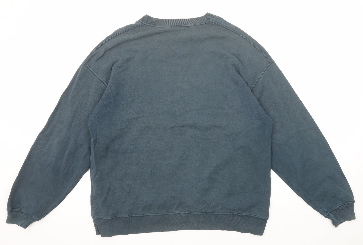 Marks and Spencer Mens Blue Cotton Pullover Sweatshirt Size M