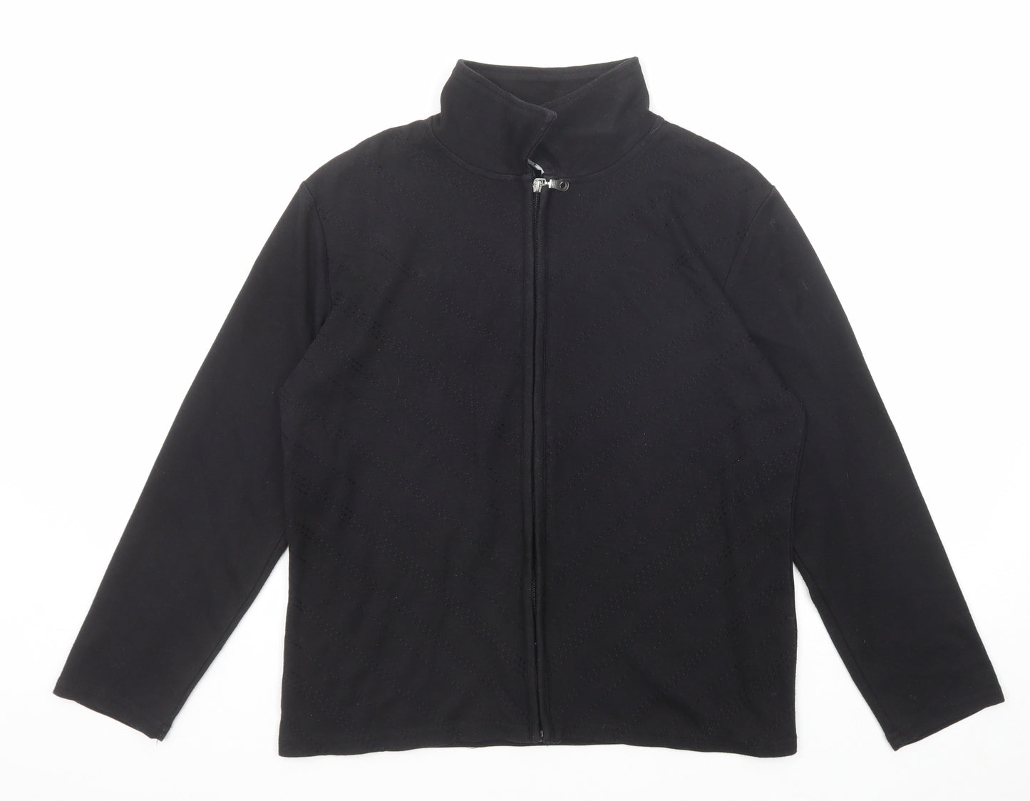 TIGI Womens Black Jacket Size 14 Zip - Size 14-16