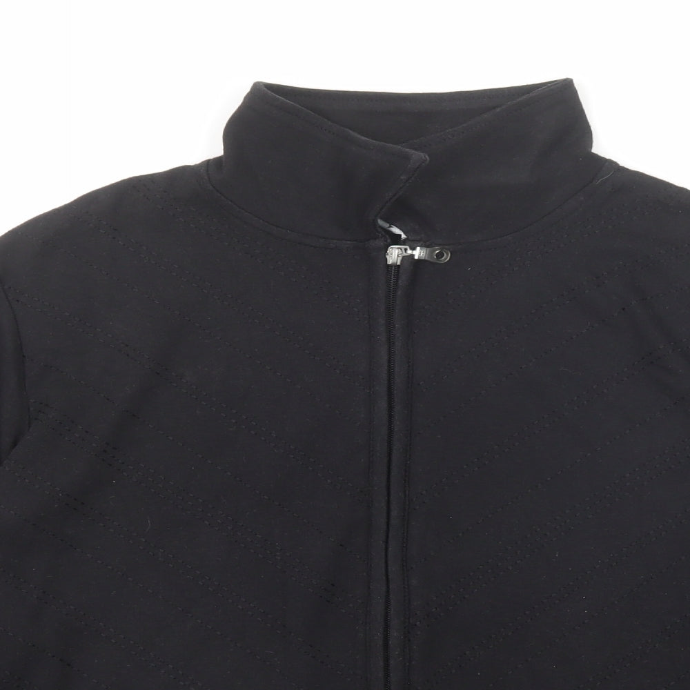 TIGI Womens Black Jacket Size 14 Zip - Size 14-16