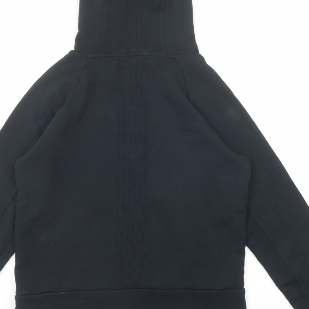 adidas Womens Black Cotton Pullover Hoodie Size 10 Pullover